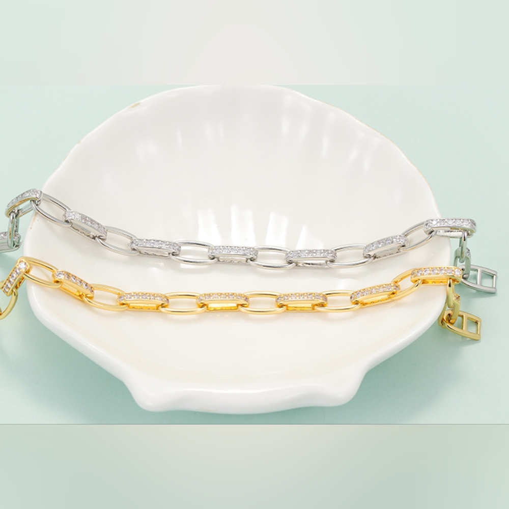 14k gold diamond bracelet - Picture 5 of 5